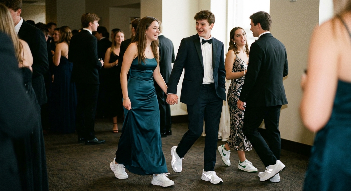 White Runners at Prom? That's the New Drip Diplomacy